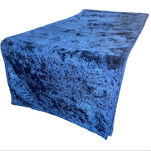 Rodeo Home | Navy Blue Velvet Table Runner - Picture 1 of 6